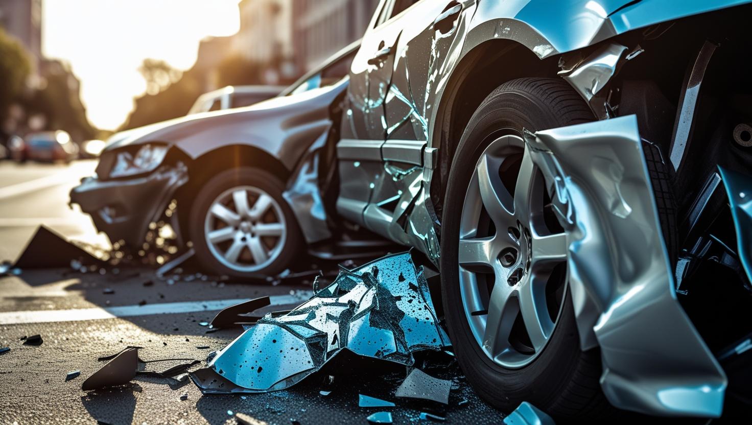 تفاصيل سيارة مصدومة