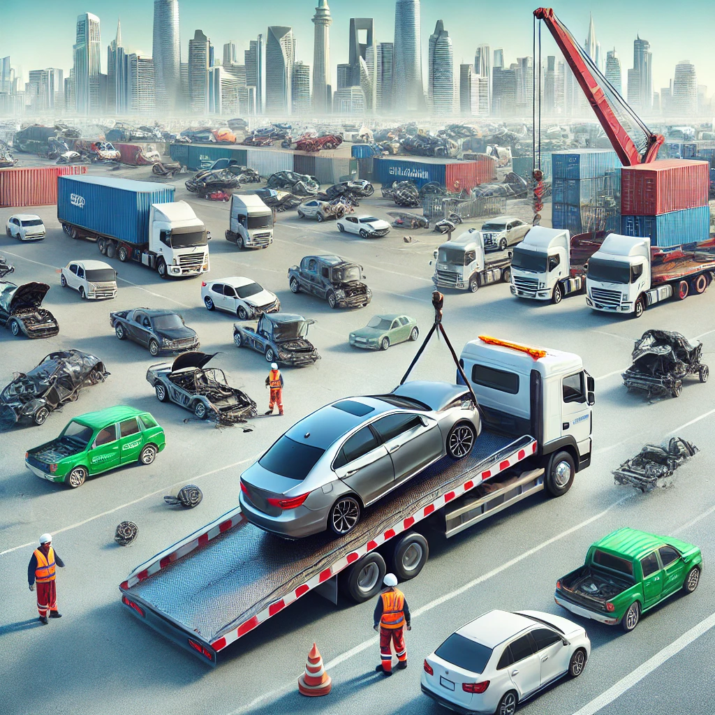 ساحة تشليح سيارات في الرياض